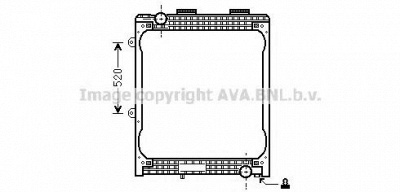 AVA QUALITY COOLING mn2074 -  Радиатор, охлаждение двигателя